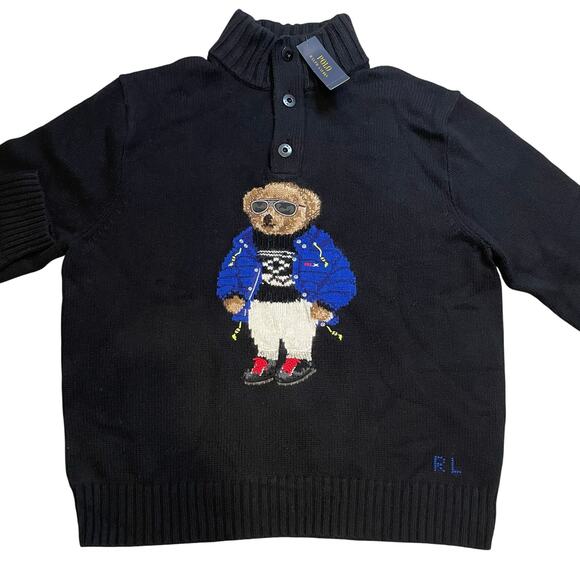 Polo Ralph Lauren Mens Sweater XXL Designer Preppy Luxury Winter Warm Gift - Picture 1 of 8